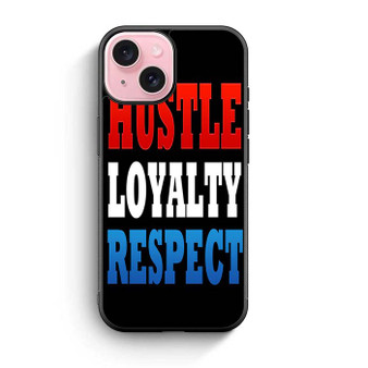 WWF Hustle Loyalty Respect iPhone 15 Case