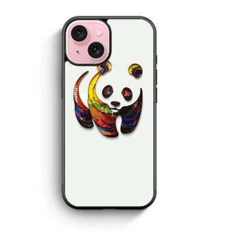WWF Panda Colour Pattern iPhone 15 Case