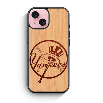 yankees wood iPhone 15 Case