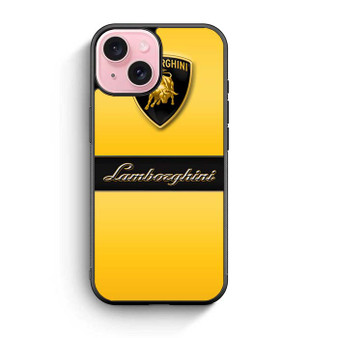 yellow lamborghini iPhone 15 Case