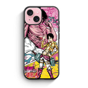 Attack on Titan Eren Yeager Jojo Style iPhone 15 Case