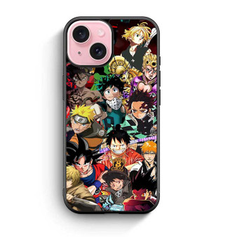 Favorite anime collage iPhone 15 Case