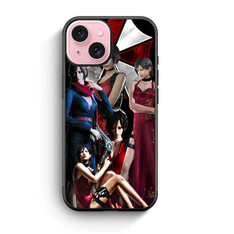 Resident Evil 4 Ada Wong Collages iPhone 15 Case