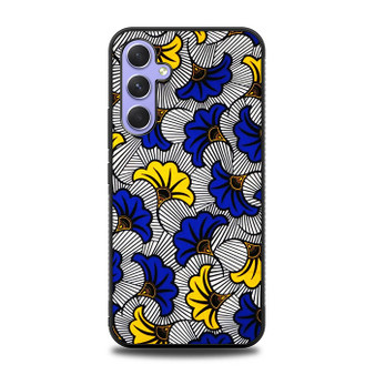 Blue and Yelow Flowers Samsung Galaxy A54 5G Case
