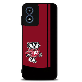Wisconsin Badgers American Football 1 Motorola Moto G Play 2024 Case