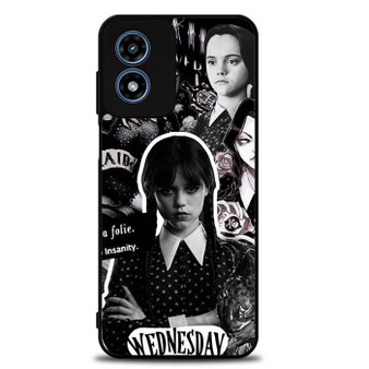 Wednesday The Addams Familly Collage Motorola Moto G Play 2024 Case