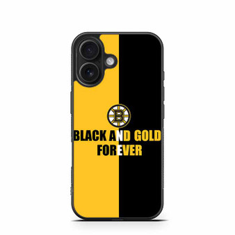 Boston Bruins Black And Gold Forever iPhone 16 Case