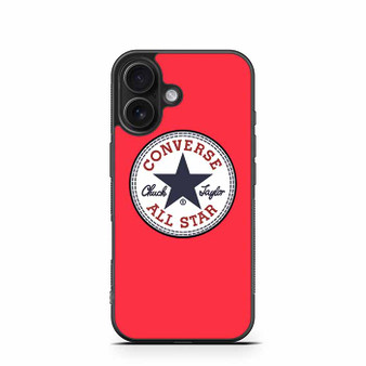 light red converse iPhone 16 Case