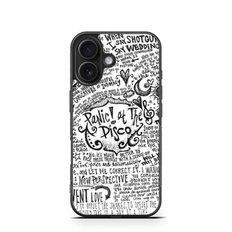 panic at the disco quote iPhone 16 Case