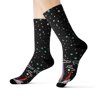 I Believe in UFO unisex adult socks