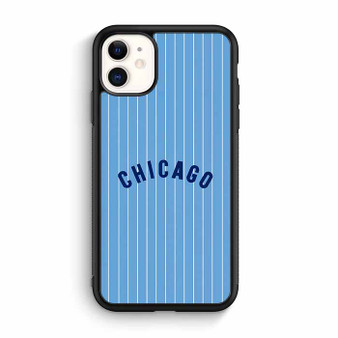 Chicago cubs jersey pattern iPhone 11 Case
