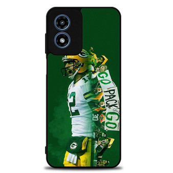 Aaron Rodgers Green Bay Packers 4 Motorola Moto G Play 2024 Case
