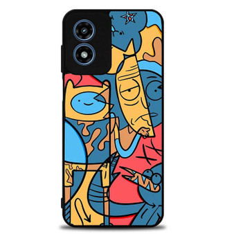 Adventure time rick and morty Motorola Moto G Play 2024 Case