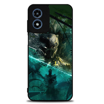 Black Panther Abstract Art Motorola Moto G Play 2024 Case
