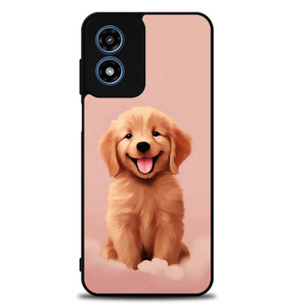 Cute puppy pink Motorola Moto G Play 2024 Case