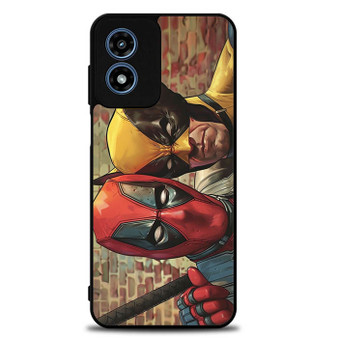 Deadpool and Wolverine Art Motorola Moto G Play 2024 Case