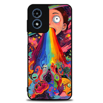 Psychedelic Rick and Morty Motorola Moto G Play 2024 Case