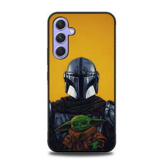 The Mandalorian Boba Fett and Baby Yoda Art Samsung Galaxy A54 5G Case