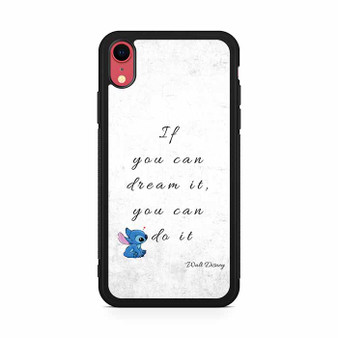 Disney Stitch Quotes iPhone XR Case