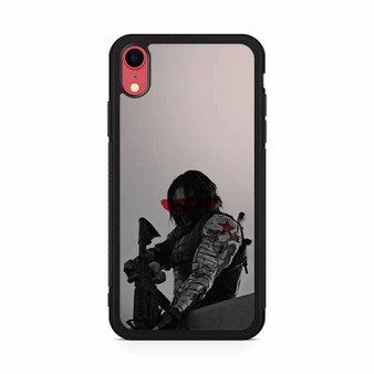 Winter soldier aiming captain america iPhone XR Case