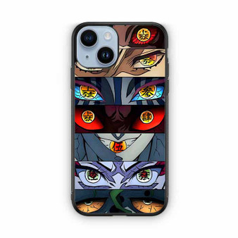 Demon slayer upper moon eyes iPhone 14 Case