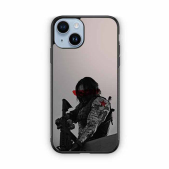 Winter soldier aiming captain america iPhone 14 Case