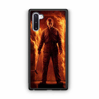 Michael myers on fire Galaxy Note 10 Case