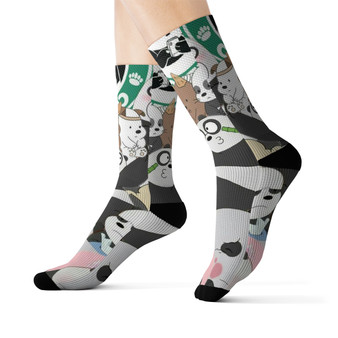 We Bare Bears Collage unisex adult socks