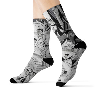 Ahegao Faces unisex adult socks