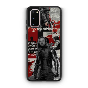 Bucky the white wolf Samsung Galaxy S20 Case