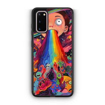 Psychedelic Rick and Morty Samsung Galaxy S20 Case