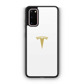 Tesla white Samsung Galaxy S20 Case