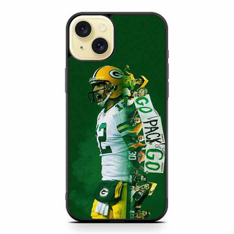 Aaron Rodgers Green Bay Packers 4 iPhone 15 Plus Case