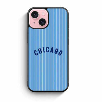 Chicago cubs jersey pattern iPhone 15 Case