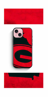 Georgia Bulldogs Gootball Art iPhone 15 Case