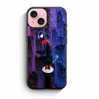 Spiderman Across the Spider Verse Miles Morales iPhone 15 Case