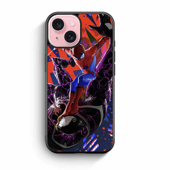 Spiderman VS Vennom Art iPhone 15 Case