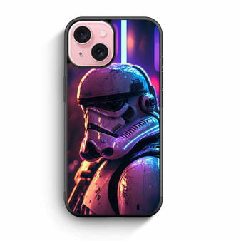 Star Wars Stormtrooper Neon iPhone 15 Case