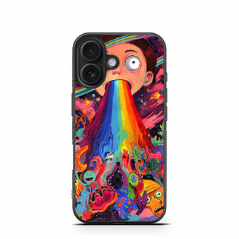 Psychedelic Rick and Morty iPhone 16 Case