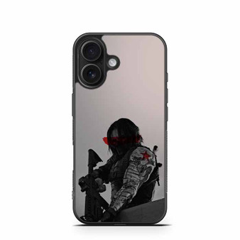 Winter soldier aiming captain america iPhone 16 Case