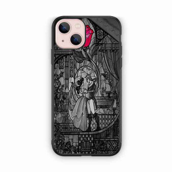 beauty and the beast stained glass iPhone 13 Case
