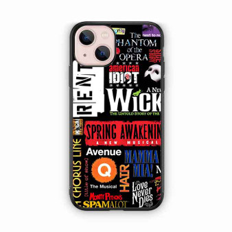 brodway musical collage iPhone 13 Case