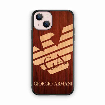 giorgio armani wood iPhone 13 Case