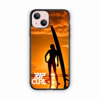 Rip Curl Sunset Surfing Girl iPhone 13 Case