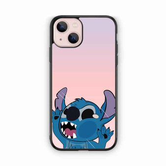 Stitch Funny Hitting Glass iPhone 13 Case