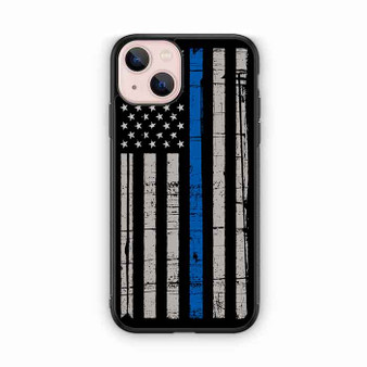 The Thin Blue Line USA Flag iPhone 13 Case
