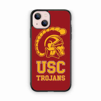 Usc Trojans logo on red iPhone 13 Case