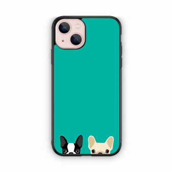 Watching Boston Terrier & French Bulldog iPhone 13 Case