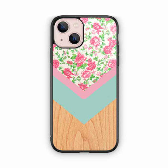 Wood Floral 3 iPhone 13 Case