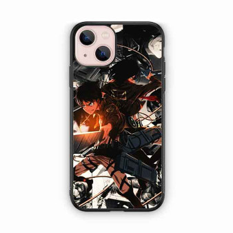 Attack on Titan Eren and Mikasa iPhone 13 Case